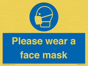 Please wear a face mask